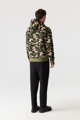 MACKAGE Krystian-Camo Double-Face Jersey Hoodie with Camo Print - Gravity NYC